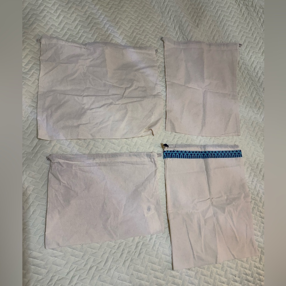 Set of 4 Tory Burch Dustbags